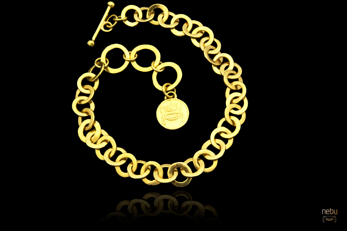 Gold Hammered Bracelet