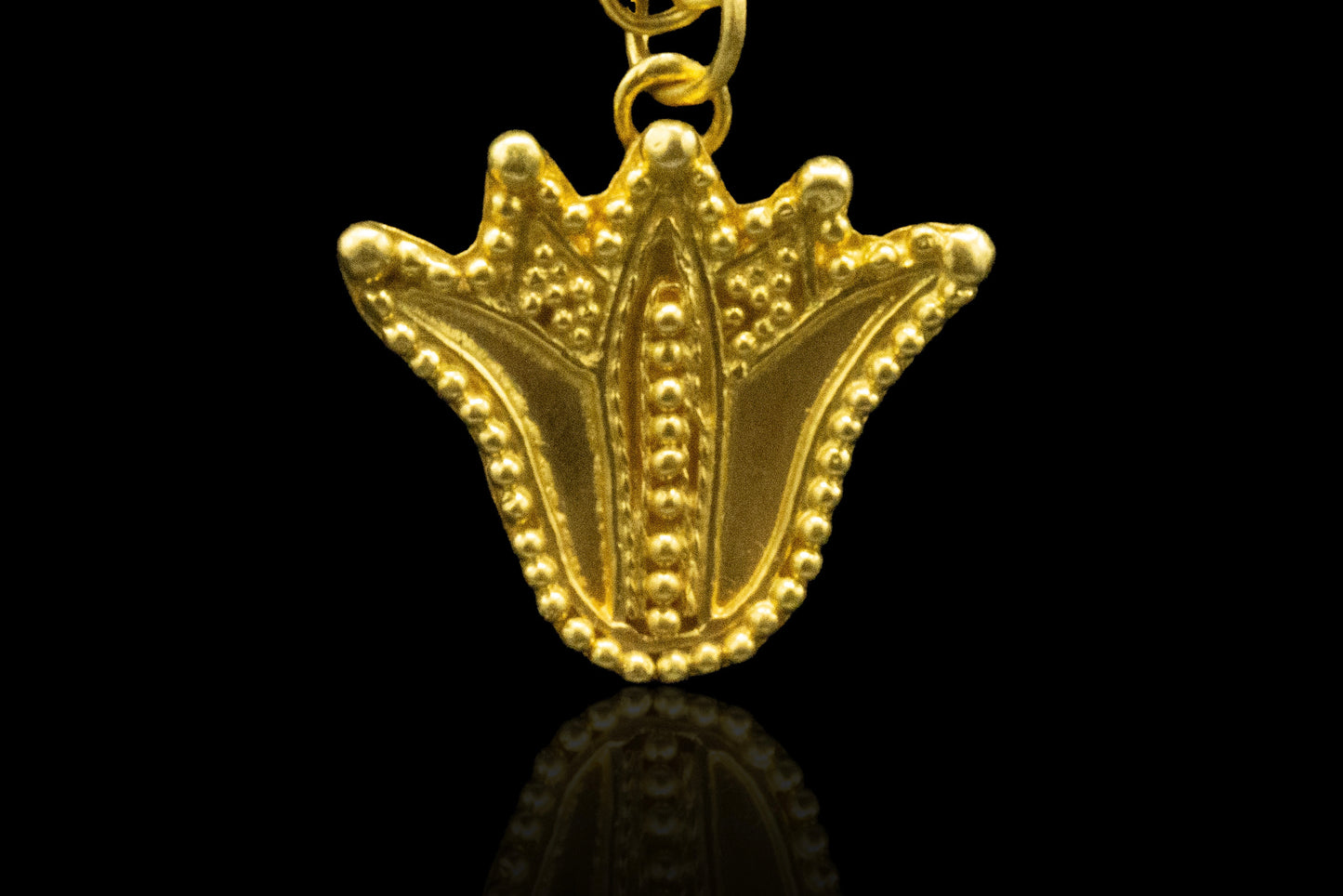 22K Lotus Pendant